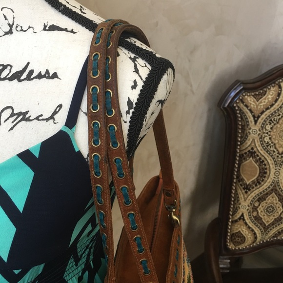 Isabella Fiore Suede Bag Vintage - Picture 8 of 8